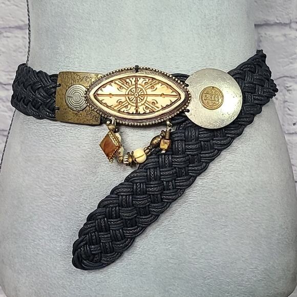 M. Baer Accessories - Vintage Marjorie Baer San Fransicso woven rope belt